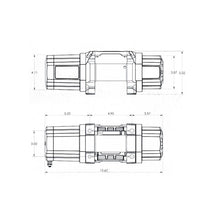 Load image into Gallery viewer, Superwinch 4500 LBS 12V DC 1/4in x 40ft Synthetic Rope Hawse Fairlead SP 45SR Winch Superwinch