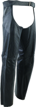 Load image into Gallery viewer, River Road Plains Leather Chaps Black - Large Misc Powersports River Road