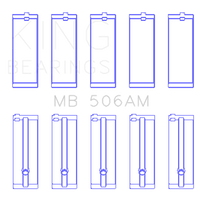 Load image into Gallery viewer, King Engine Bearings Toyota 22R (Size +0.75mm) Main Bearing Set King Engine Bearings