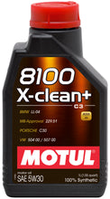 Load image into Gallery viewer, Motul 1L Synthetic Engine Oil 8100 5W30 X-CLEAN - LL04- MB 229.51- 504.00-507.00 - Comes in a Case of 12 Units | 106376