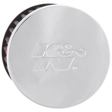 Load image into Gallery viewer, K&N Rubber Base Chrome Top Push-In Crankcase Vent Filter 3in OD x 2-1/2in H.