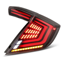 Load image into Gallery viewer, AlphaRex 16-21 Honda Civic Hatchback/ Type-R FK8 Nova-Series LED Tail Lights (Pair) - Alpha Black AlphaRex