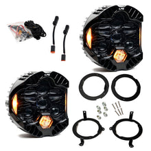 Load image into Gallery viewer, Baja Designs 18-25 Jeep Wrangler JL/20-25 Gladiator JT (w/Halogen) DOT LP6 LED Headlight Kit - Amber w/ FREE SHIPPING