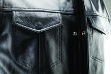 Load image into Gallery viewer, Kuryakyn Leather By River Road Vandal Club Vest Black - Small Vests Kuryakyn