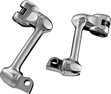 Load image into Gallery viewer, Kuryakyn 4in Adjustable Lockable Offsets With Male Mount Adapter Chrome Kuryakyn