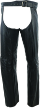 Load image into Gallery viewer, River Road Plains Leather Chaps Black - Large Misc Powersports River Road