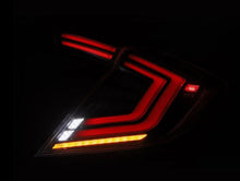 Load image into Gallery viewer, AlphaRex 16-21 Honda Civic Hatchback/ Type-R FK8 Nova-Series LED Tail Lights (Pair) - Alpha Black AlphaRex