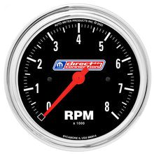 Load image into Gallery viewer, AutoMeter 3-3/8in (85.7mm) Tach 0-8,000 RPM 4/6/8 Cyl In-dash Mopar Direct Connection | 880914