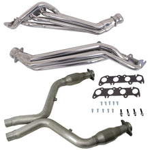 Load image into Gallery viewer, BBK BBK16333 BBK 11-14 Ford Mustang GT 1-3/4 Long Tube Headers w/High Flow Catted Mid Pipe (Silver Ceramic)