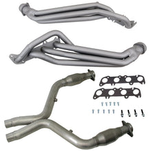 Load image into Gallery viewer, BBK BBK16331 BBK 11-14 Ford Mustang GT 1-3/4 Long Tube Headers w/High Flow Catted X-Pipe (Ti Ceramic)
