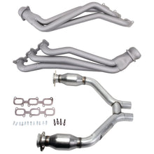 Load image into Gallery viewer, BBK BBK16423 BBK 15-17 Ford Mustang V6 1-3/4 Long Tube Headers w/High Flow Catted H Pipe (Ti Ceramic)