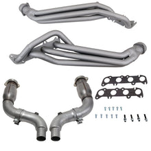Load image into Gallery viewer, BBK BBK16334 BBK 15-23 Ford Mustang GT 1-3/4 Long Tube Headers w/High Flow Catted X-Pipe (Ti Ceramic)