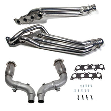 Load image into Gallery viewer, BBK BBK18564 BBK 15-23 Ford Mustang GT 5.0 1-7/8in Headers w/High Flow Catted Mid Pipe (Silver Ceramic)