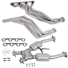 Load image into Gallery viewer, BBK BBK15193 BBK 94-95 Ford Mustang 5.0L 1-5/8 Long Tube Headers w/High Flow Catted X-Pipe (Silver Ceramic)