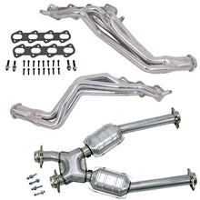 Load image into Gallery viewer, BBK BBK15323 BBK 96-98 Ford Mustang Cobra 1-5/8 Long Tube Headers w/High Flow Catted X-Pipe (Silver Ceramic)