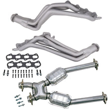 Load image into Gallery viewer, BBK BBK15322 BBK 96-98 Ford Mustang Cobra 4.6L 1-5/8 Long Tube Headers w/High Flow Catted X-Pipe (Ti Ceramic)