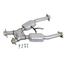 Load image into Gallery viewer, BBK Performance Parts BGRW_1672 BBK Performance Parts 1672 1994-1995 MUSTANG GT 2.5 SHORT MID X PIPE W/CATALYTIC CONVERTERS