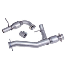 Load image into Gallery viewer, BBK Performance Parts BGRW_35301 BBK Performance Parts 35301 97-03 FORD F150 TRUCK 4.6L 5.4L 2-1/2" SHORT MID Y PIPE W/ CATALYTIC CONVERTERS