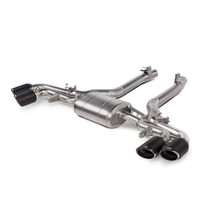 Load image into Gallery viewer, Akrapovic 2024+ BMW X5M / X6M (Face Lift) Slip-On Line (Titanium) w/Carbon Fiber Tips
