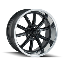 Load image into Gallery viewer, Ridler 650 17x8 / 5x120.65 BP / 0mm Offset / 83.82mm Hub Matte Black Polished Wheel