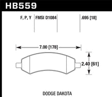 Load image into Gallery viewer, Hawk 06-16 Dodge RAM 1500 / 06-10 Mitsubishi Raider Super Duty Front Brake Pads Brake Pads - Performance Hawk Performance