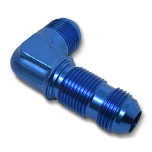 Load image into Gallery viewer, Russell Performance -6 AN 90 Degree Flare Bulkhead (Blue) Russell