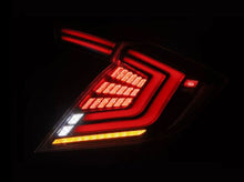 Load image into Gallery viewer, AlphaRex 16-21 Honda Civic Hatchback/ Type-R FK8 Nova-Series LED Tail Lights (Pair) - Alpha Black AlphaRex