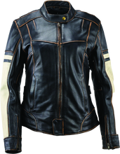 Load image into Gallery viewer, Kuryakyn Leather By River Road Dame Vintage Leather Jacket Black Womens - Small Jackets - Leather Kuryakyn