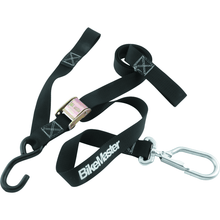 Load image into Gallery viewer, BikeMaster Cargo Tie-Downs BikeMaster Tiedown 1-1/2in Swivel Softhook - Black