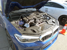 Load image into Gallery viewer, BMW F9x M5 M8 water methanol injection kit installed in blue BMW with open hood