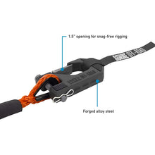 Load image into Gallery viewer, Borne Off-Road Winch Accessories Borne Off-Road Winch Hook - 3/8in Rope - Hand Strap - Orange