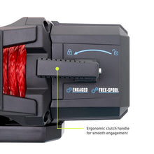 Load image into Gallery viewer, Borne Off-Road Winches Borne Off-Road 10K Winch - Red Synthetic Rope