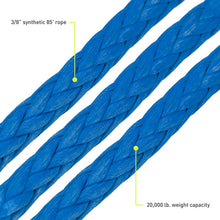 Load image into Gallery viewer, Borne Off-Road Winches Borne Off-Road 12K Winch - Blue Synthetic Rope