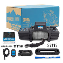 Load image into Gallery viewer, Borne Off-Road Winches Borne Off-Road 12K Winch - Grey Synthetic Rope