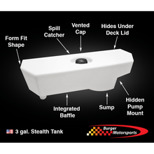 Load image into Gallery viewer, Burger Motorsports Methanol Injection BMS 3 Gallon Stealth Water/Methanol Injection (WMI) Tank for F chassis BMW