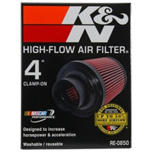 Load image into Gallery viewer, K&N Universal Air Filter (4in. Flange / 6in. Base OD / 4-5/8in. Top OD / 6in. Height)