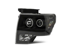 Load image into Gallery viewer, Raxiom 09-14 Ford F-150 Super White LED Halo Projector Headlights- Blk Housing (Clear Lens) Headlights Raxiom