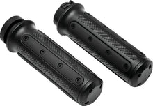 Load image into Gallery viewer, Kuryakyn Heavy Industry Grips Dual Cable Black Kuryakyn