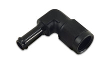 Load image into Gallery viewer, Vibrant -8AN to 3/8in Hose Barb 90 Degree Adapter - Anodized Black Fittings Vibrant