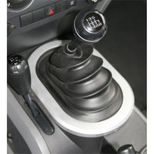 Load image into Gallery viewer, Rugged Ridge 07-10 Jeep Wrangler JK w/ Manual Transmission Silver Shifter Bezel Trim Rugged Ridge