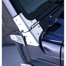 Load image into Gallery viewer, Rugged Ridge 97-06 Jeep Wrangler Stainless Steel Windshield Hinges Rugged Ridge