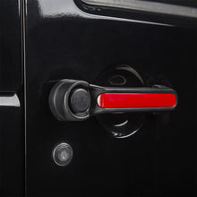 Load image into Gallery viewer, Rugged Ridge Door Handle Inserts Red 07-18 Jeep Wrangler JK 4Door Rugged Ridge