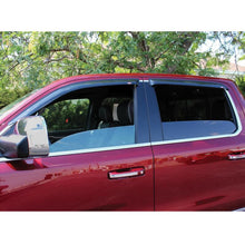 Load image into Gallery viewer, Westin 2019 RAM 1500 Crew Cab (Non Classic) Wade Slim Wind Deflector 4pc - Smoke Westin