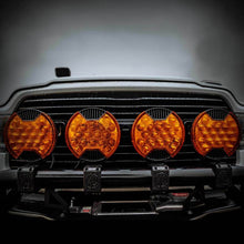 Load image into Gallery viewer, KC HiLiTES SlimLite 8in. LED Light Shield Driving (Shield Only) - Amber KC HiLiTES