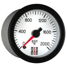 Load image into Gallery viewer, AutoMeter Gauges Autometer Stack 52mm 0-2000 Deg F Pro Stepper Motor Exhaust Gas Temp Gauge - White