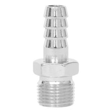 Load image into Gallery viewer, Spectre Fuel Fitting 3/8in. Hose Barb NPT Threads - Chrome Fittings Spectre