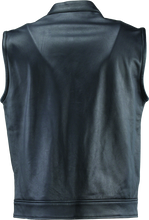 Load image into Gallery viewer, Kuryakyn Leather By River Road Vandal Club Vest Black - Small Vests Kuryakyn