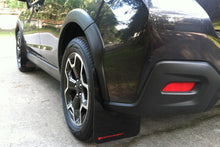 Load image into Gallery viewer, Rally Armor 13-17 Subaru Crosstrek XV Black UR Mud Flap w/Red Logo Mud Flaps Rally Armor