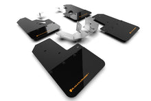 Load image into Gallery viewer, Rally Armor 21-24 Ford Bronco (Plstc Bmpr + RR - NO Rptr/Sprt) Blk Mud Flap w/Cy Orange Logo Mud Flaps Rally Armor