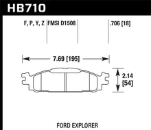 Load image into Gallery viewer, Hawk 11-19 Ford Explorer / Taurus HPS 5.0 Front Brake Pads Brake Pads - Performance Hawk Performance